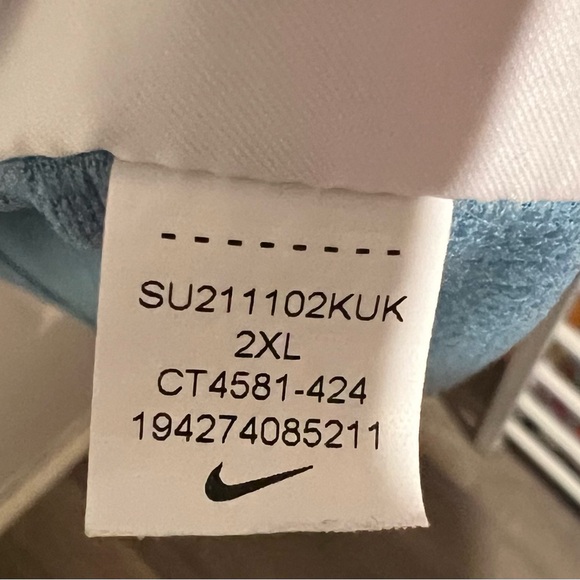 Nike Golf Men's Dri-Fit Light Blue Polo Style Shirt Size XXL Active Sport Wear - Picture 10 of 11